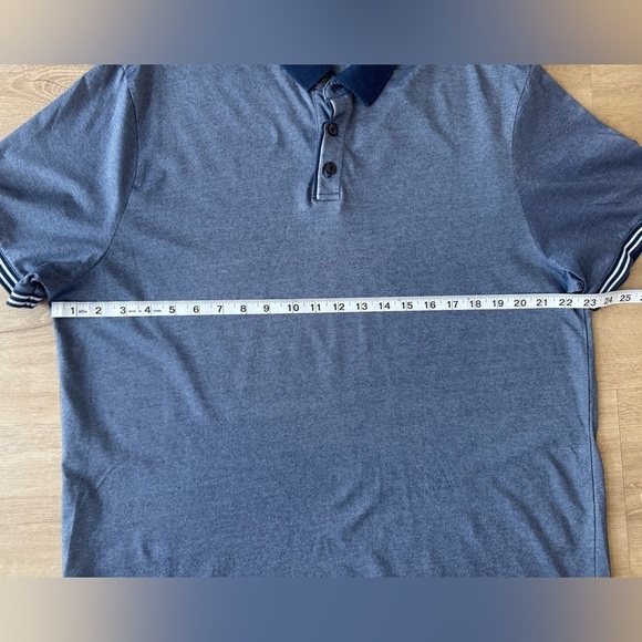 Perry Ellis Blue Polo Collared Shirt Cotton SZ XXL - Picture 3 of 8